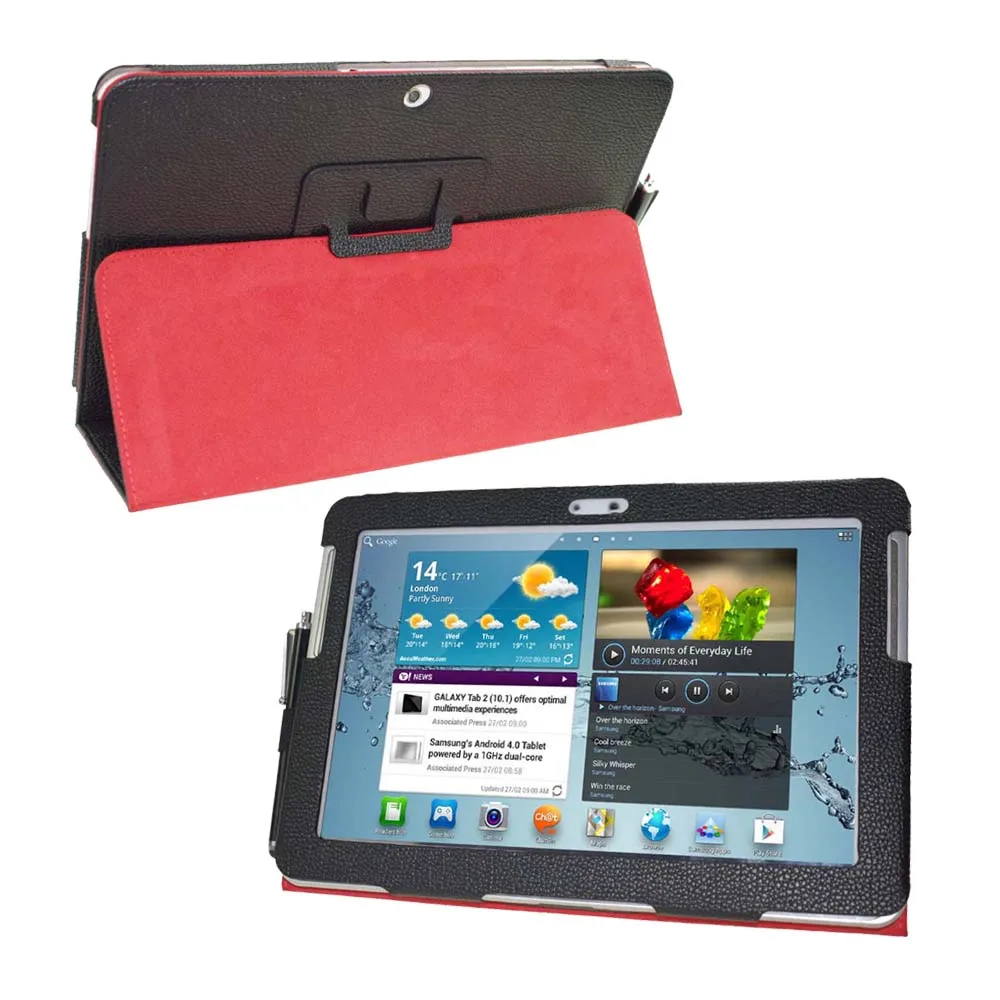 Funda de cuero con tapa para Samsung Galaxy Tab 10,1, p5100, p5110, P5113, GT-P5110, P5100 - AliExpress Ordenadores y oficina