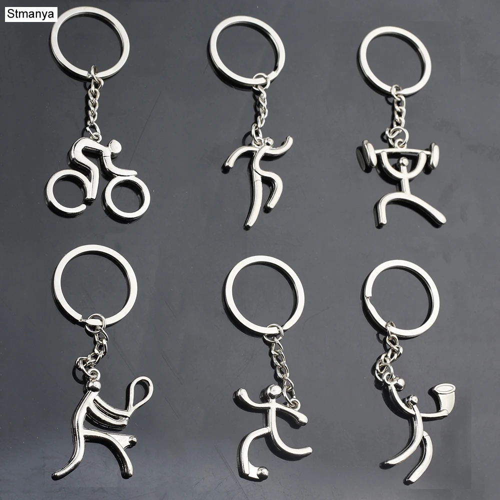 Mode Metall Sport Boxen Keychain Für Schlüssel Auto Tasche Charme