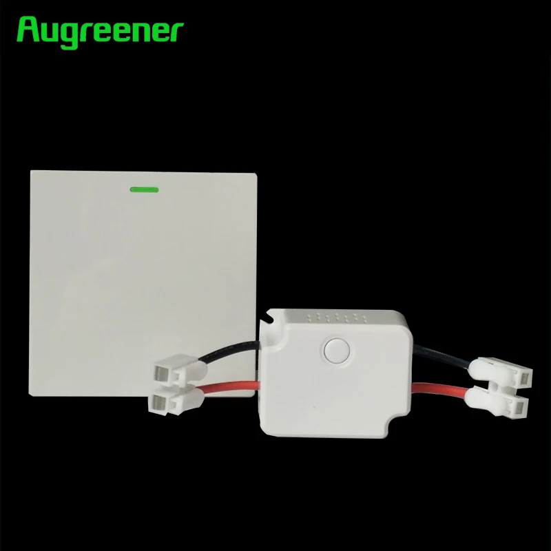 Augreener New Wall Light Switch Battery-free 70 m Long Range Button Waterproof AC 100V-240V Remote Control Home Wireless Switch Augreener New Wall Light Switch Battery-free 70 m Long Range Button Waterproof AC 100V-240V Remote Control Home Wireless Switch