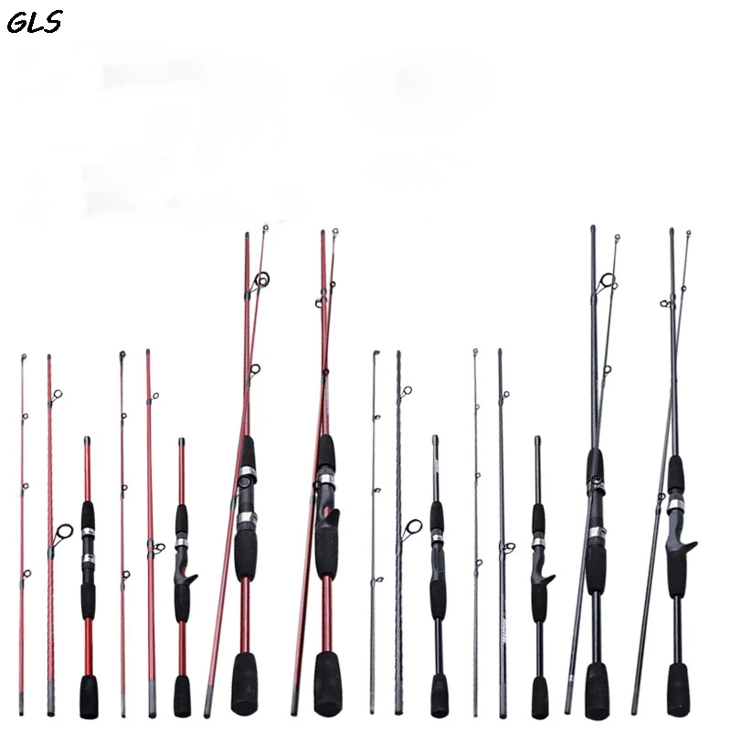 

1.8m/2.1m 2/3 Section Fishing Rods Spinning Casting Fast Action Fishing Lure Rod