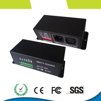 

DMX512 Signal Decoder LED IC signal decoder WS2811,TM1804,TM1809,TM1812 driving IC,DC5V-24V input DMX Decoder