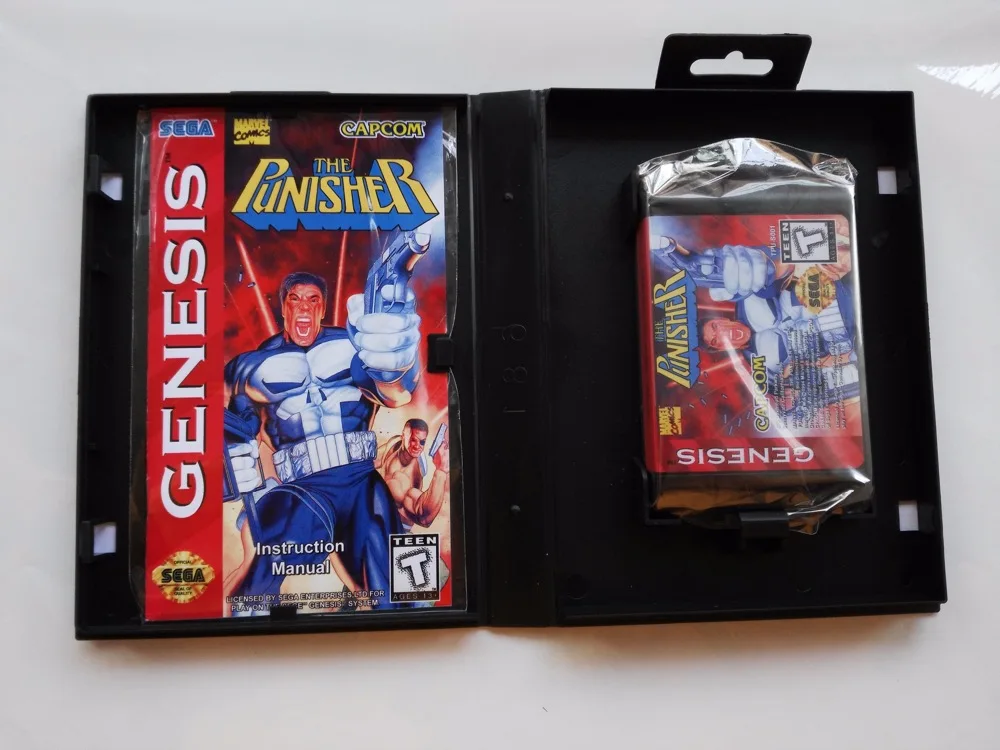 Genesis Game: The Punisher( USA Version! box+manual+cartridge