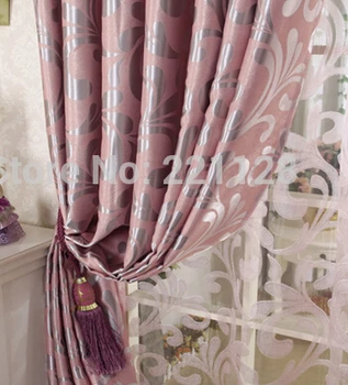 

Free shipping Customized quality thickening shade cloth jacquard window curtain for living room