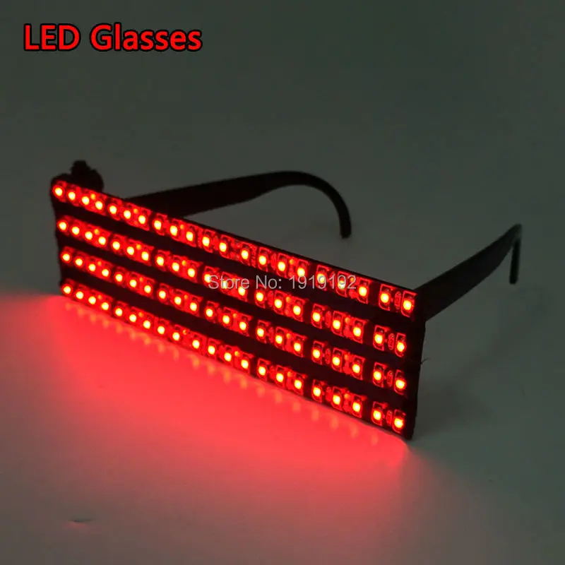 

Free shipping LED Glasses six style colors Luminous Party Lighting Colorful Glowing Classic Toys For Dance DJ, Party Decoration