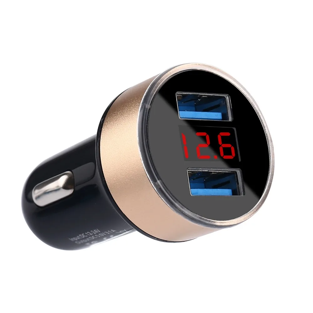 AMEEC Car Charge 2 USB Charger For Car Dual USB Charging Port Auto Charger For Mobile Phone 5V 3.1A Quick Charge Retail (7)