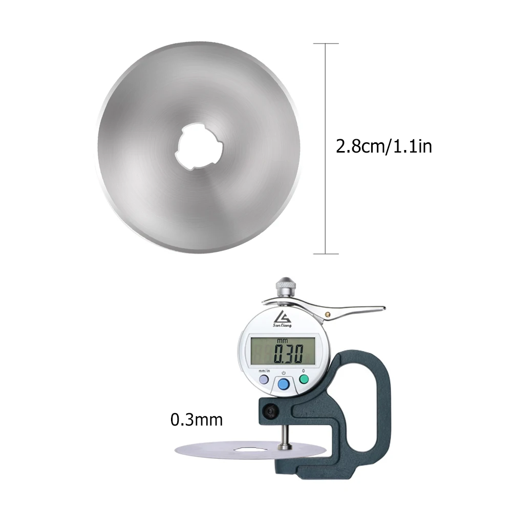28 мм Вращающийся резак инструменты для изготовления кожи ткань бумага круговой резки сменные лезвия Лоскутная Кожа кусочки швейные инструменты