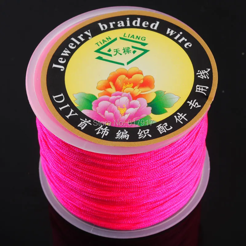 

Free Shipping 1MM Nylon Plum Beading Cord 80M 1Pcs for Jewelry making TH3099