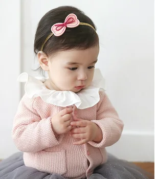 

2016 Hot style Korean hair accessories Baby girl headbands children Bow headband cute elastic Turban headband 20pcs/lot