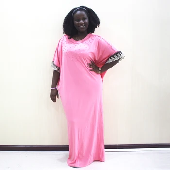 

Pearl Lace Short Sleeve Party Elegant Long Dress Dashiki African Lace Dresses For Women