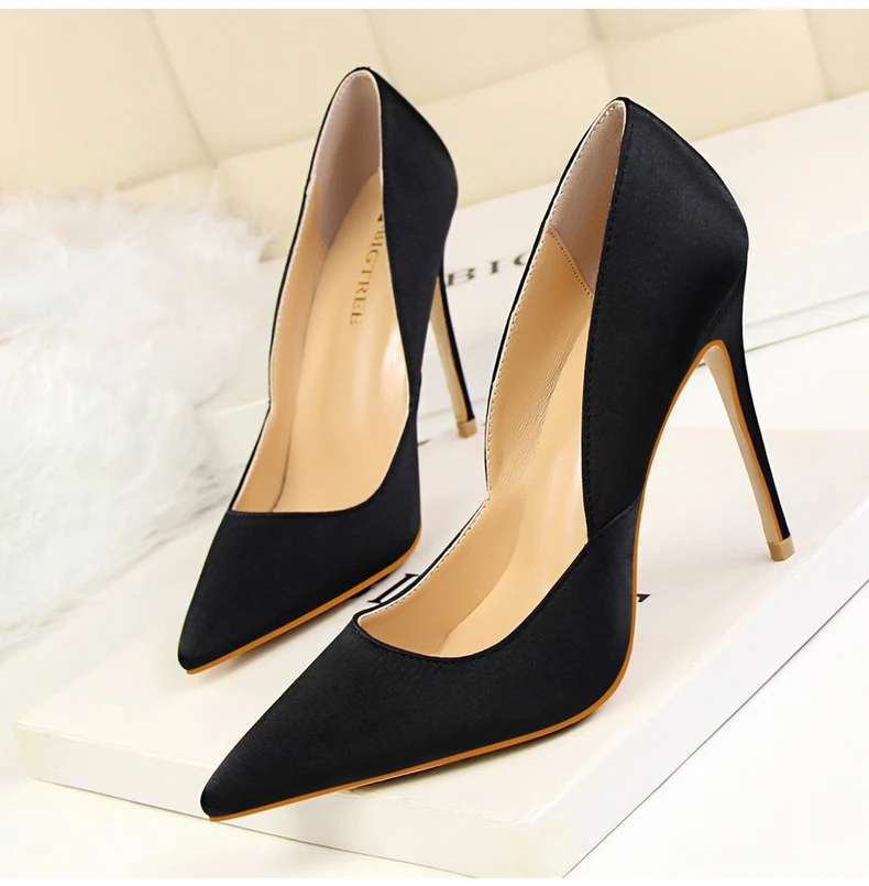 Women's Pumps Shoes Shallow Slip-On Party Designer Shoes Women Luxury 2018 High Heels Pumps High Heels Shoes Woman 12 cm Office (7)