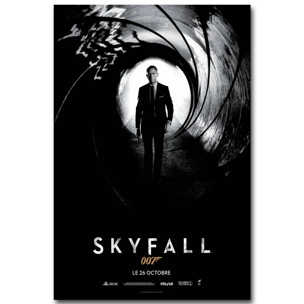 The James Bond 007 Hot Movie Art Silk Canvas Poster 13x20 24x36 inch