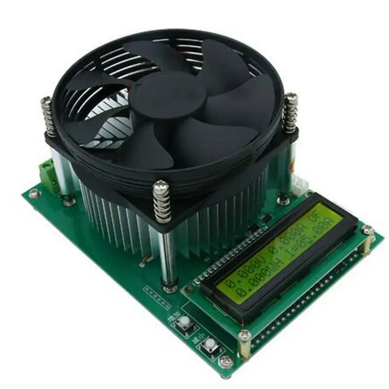 AKDSteel 150W Constant Current Electronic Load 60V 10A Power Aging Discharge Capacity Tester 1602LCD Display