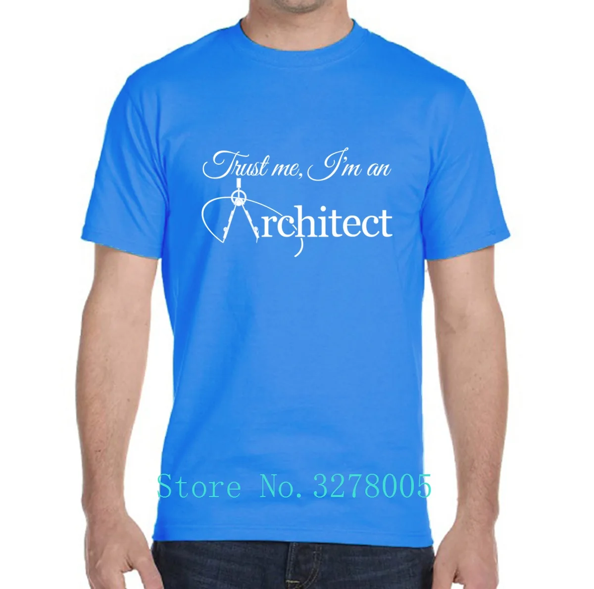 Футболка на заказ повседневная одежда Trust Me I'm An Architect Мужская футболка Kawaii 100%