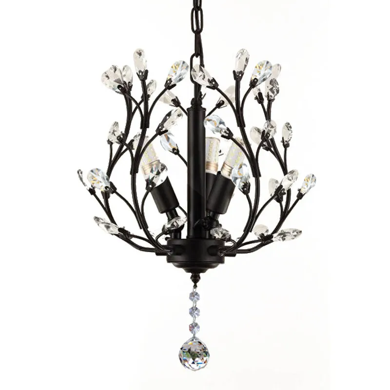 

Crystal LED Pendant Light Nordic Hanging lamp Loft/Kitchen island/Dining Room lamparas de techo Luxury Loft Lamp golden color