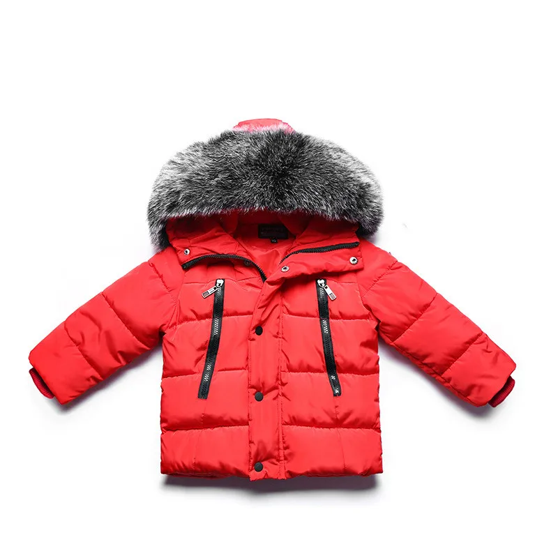 Зимнее теплое пальто для маленьких девочек Детская верхняя одежда парки для мальчиков куртки для девочек пуховое пальто для маленьких мальчиков куртка для малышей Детская одежда