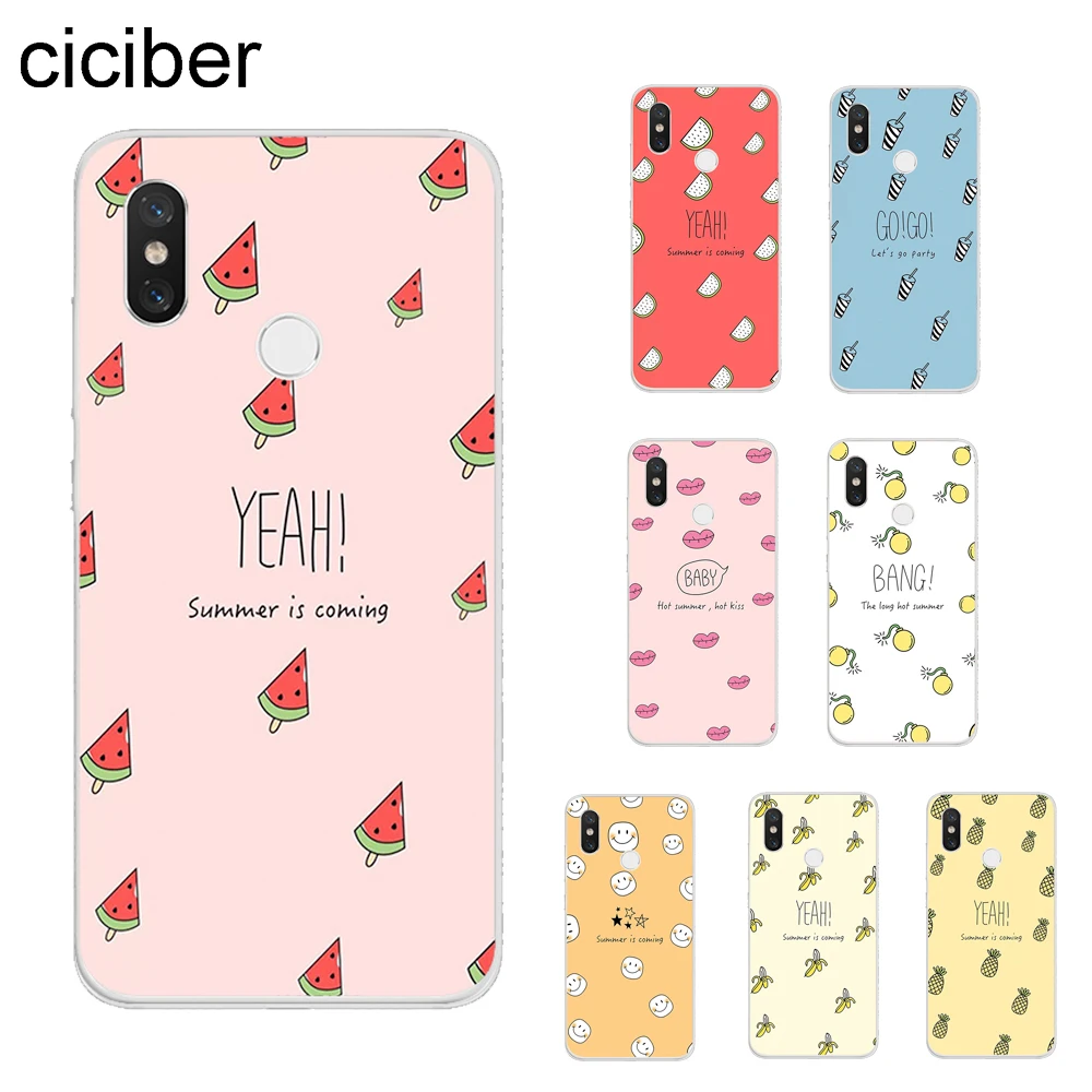 

ciciber Cute Fruit Cover For Xiaomi MIX MAX 3 2 1 S Pro MI A2 A1 9 8 6 5 X 5C 5S Plus Lite SE Pocophone F1 Phone Cases Soft TPU