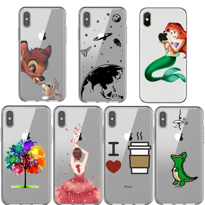 

coque for iphone x case cartoon for iPhone 6 6s 7 8 Plus x xs max xr small cute people luxury cute cartoon Case Cases Fundas