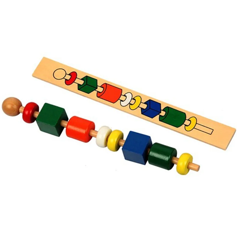 Montessori Bead Sequencing Set Block Toys Classic Toy
