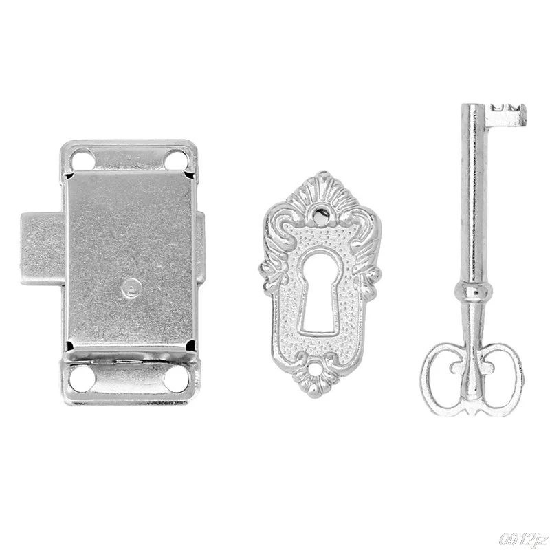 

Classical Vintage Antique Drawer Cabinet Wardrobe Cupboard Door Alloy Lock + Key Interior Door Locks New Drop ship Dls HOmeful