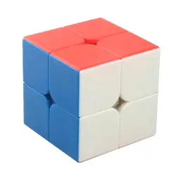 Yongjun YJ 2X2X2 Magic Cube Скорость карман Стикеры 50 мм головоломка куб профессиональный веселые развивающие игрушки для детей и взрослых