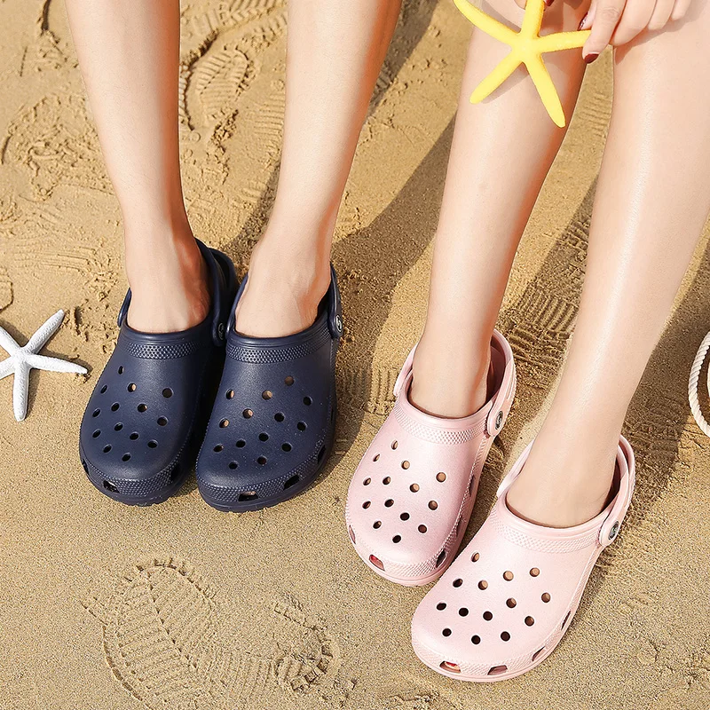 SERENE Brand New Man Croc Summer Casual Sandals Aqua Clog Slipper Ocean Beach Garden Shoes Hot Male Band Sandalias Swimming Shoe