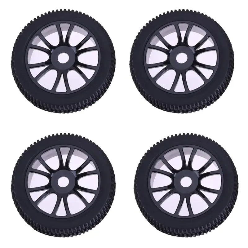 

4Pcs 17mm Hexagon Combination Tires RC Car Repair Replacement Hub Wheel Rim Tyre for 1/8 Off-Road Remote Car Buggy