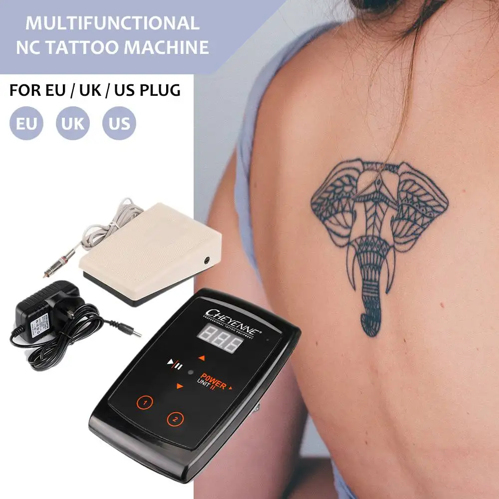 

Romatpretty Red Digital LCD Screen Tattoo Power Supply Kit With Professional Foot Pedal Switch and Power Adapter