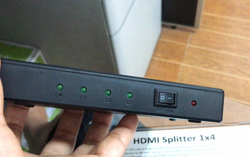 HDMI сплиттер 1X4 Full HD 1080p 60 Гц видео конвертер коммутатор сплит 1 в 4 выход для MACBOOK DELL