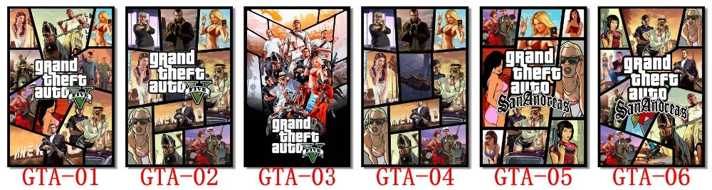 GTA San Andreas плакат GTA San Andreas обои на заказ игровая карта Настенная Наклейка Grand Theft Auto V наклейка s домашний Декор# PN#2421