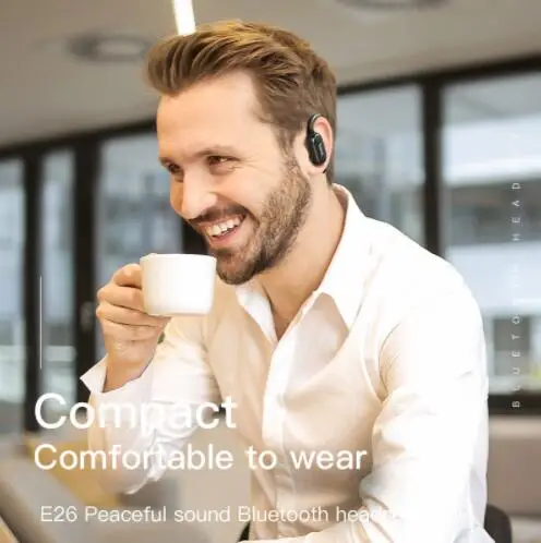 HOCO E26 спортивные мини наушники Bluetooth ушные крючки супер бас беспроводная