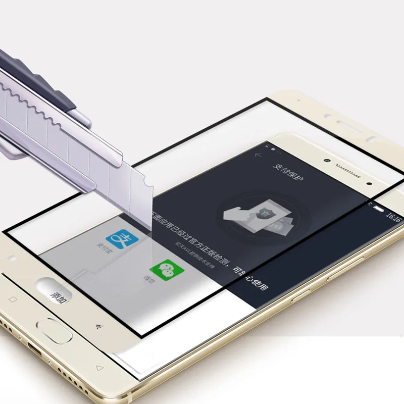 KOC3157_3_High Quality 2D Full Screen Cover Tempered Glass Screen Protector for Highscreen Power Five Max 5.5 inch