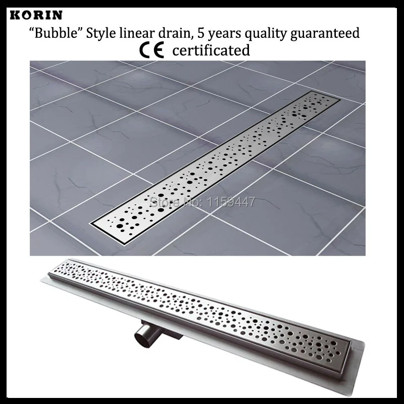 

800mm "BUBBLE" Style Stainless Steel 304 Linear Shower Drain, Horizontal Drain, Floor Waste, Deodorant drain, Shower Channel