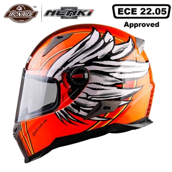 

NENKI Motorcycle Helmet Casco Moto Full Face Helmet Racing Street Motorbiker Casco Touring Chopper Scooter Cruiser Helmet ECE