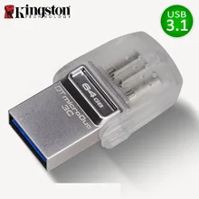 Kingston USB Flash Drive 64GB Pendrive Memory USB 3.0 Memoria 32gb usb Stick micro cle usb Flash Disk 64gb For Type-c Phones