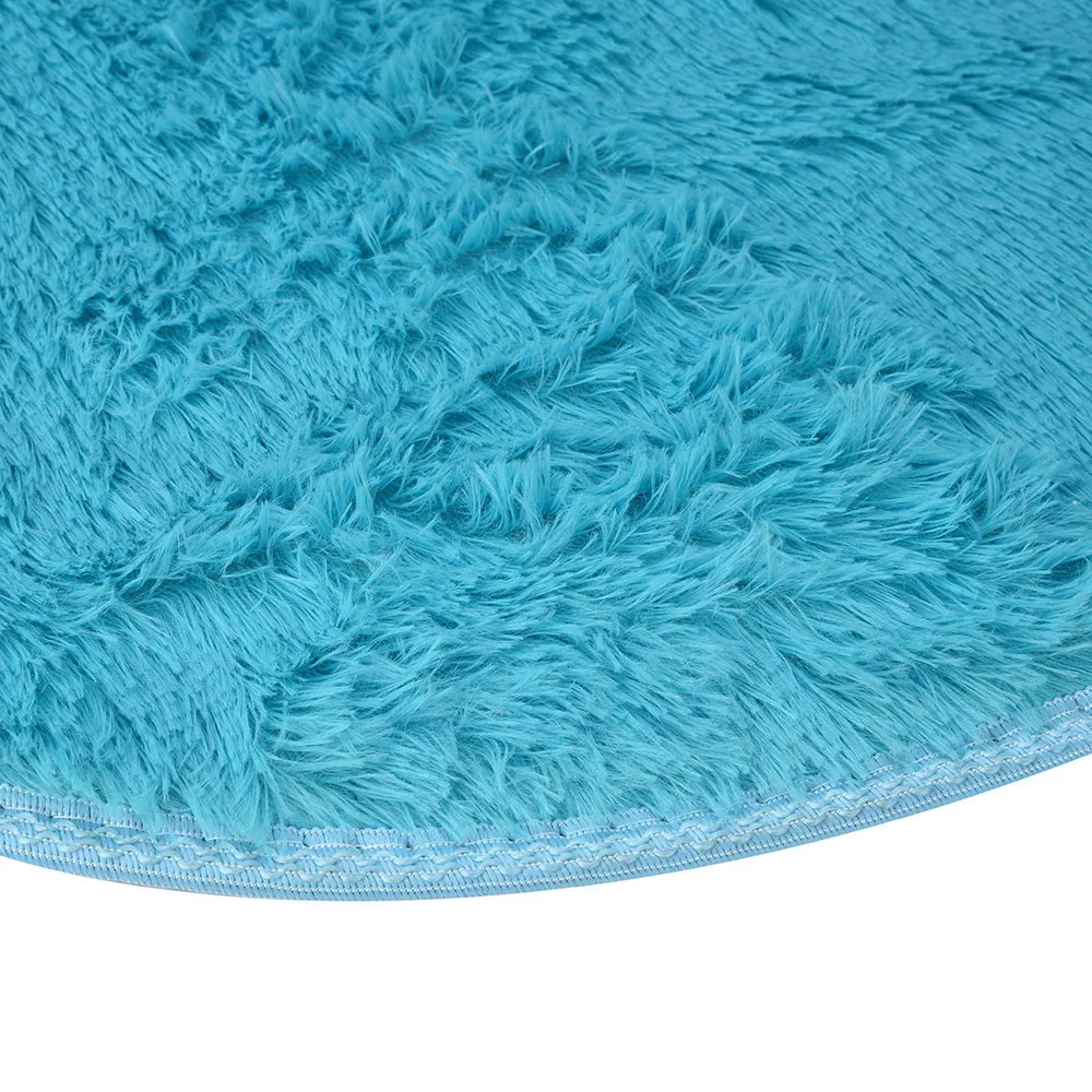 80 см пушистый круглый коврик ковры для гостиной килим искусственный мех ковер для детской комнаты плюшевые ковры для спальни мохнатый ковер белый