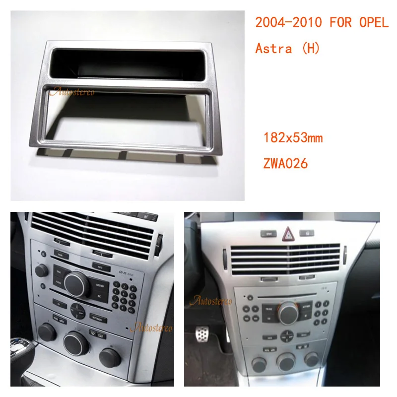 

Car Radio Facia for OPEL Astra (H),DAEWOO Winstorm,GMC Terrain(Silver) Stereo Facia Plate Surround CD Kit Trim Panel 11-026
