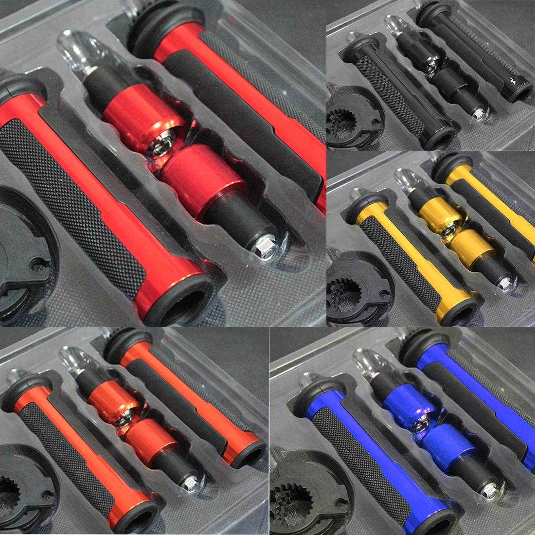

Dewtreetali HOT SALE Motorcycle Handle bar CAPS / Handlebar Grips Rubber Universal Street & Racing