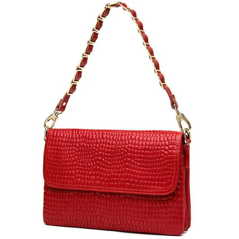 Brand Genuine leather bag famous brand women bags 2017 women chain messenger bags Luxury Colors bolsa feminina shipping LY124