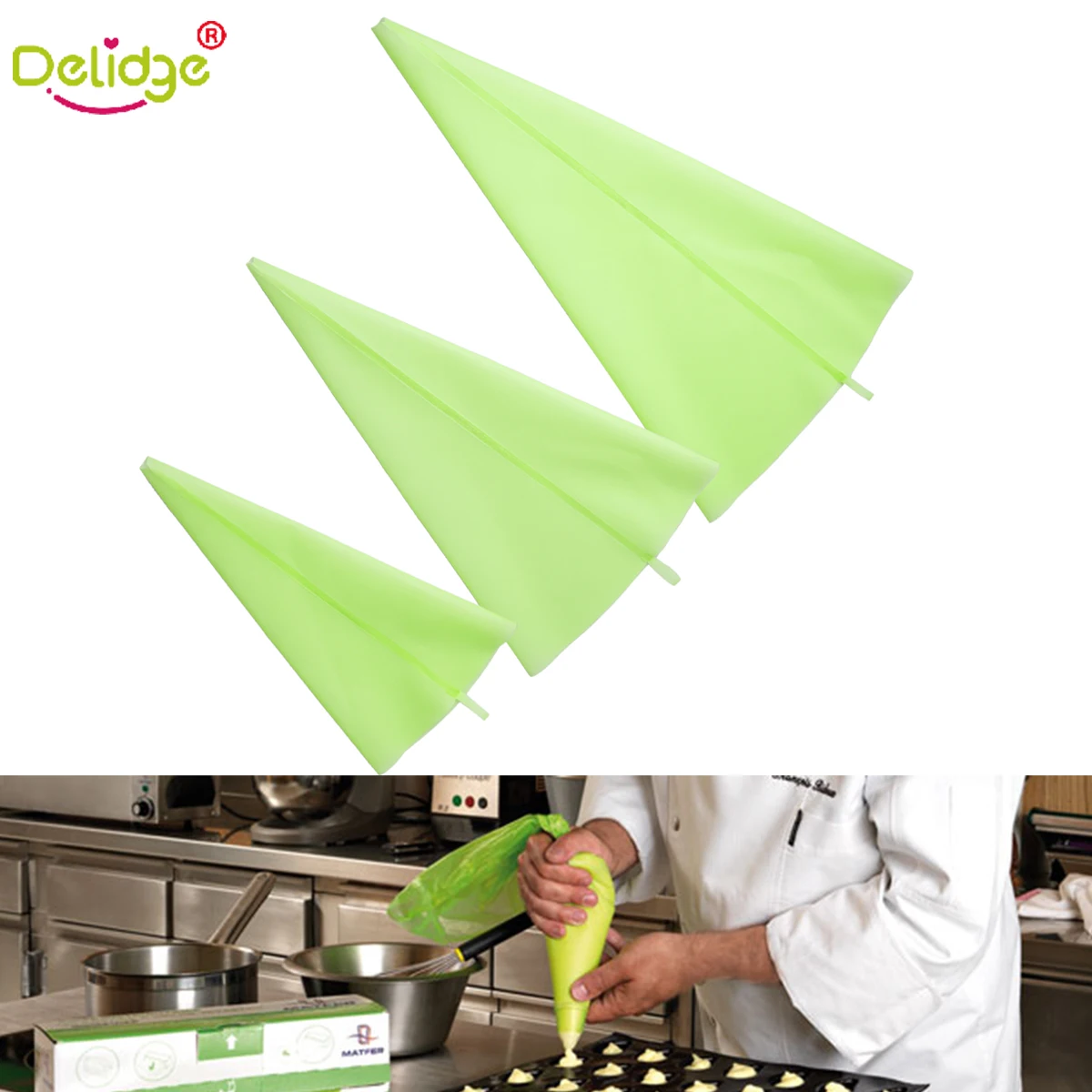 

Delidge 1pc Cake Nozzle Green Bag Icing Piping Bag Cream Syringe Tips Dessert Decorators Diy Cake Decorating Tools