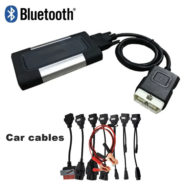 

new vci VD DS150E CDP tcs cdp pro plus adapter OBD OBD2 Diagnostic Interface for autocoms Full set 8 PCS Car cables for delphis