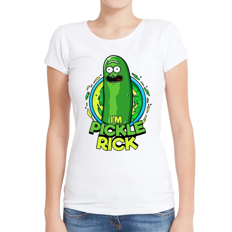I-m-Pickle-Rick-Women-T-Shirts-Fashion-Printing-Lady-Tops-Short-Sleeve-O-Neck-Cartoon (1)