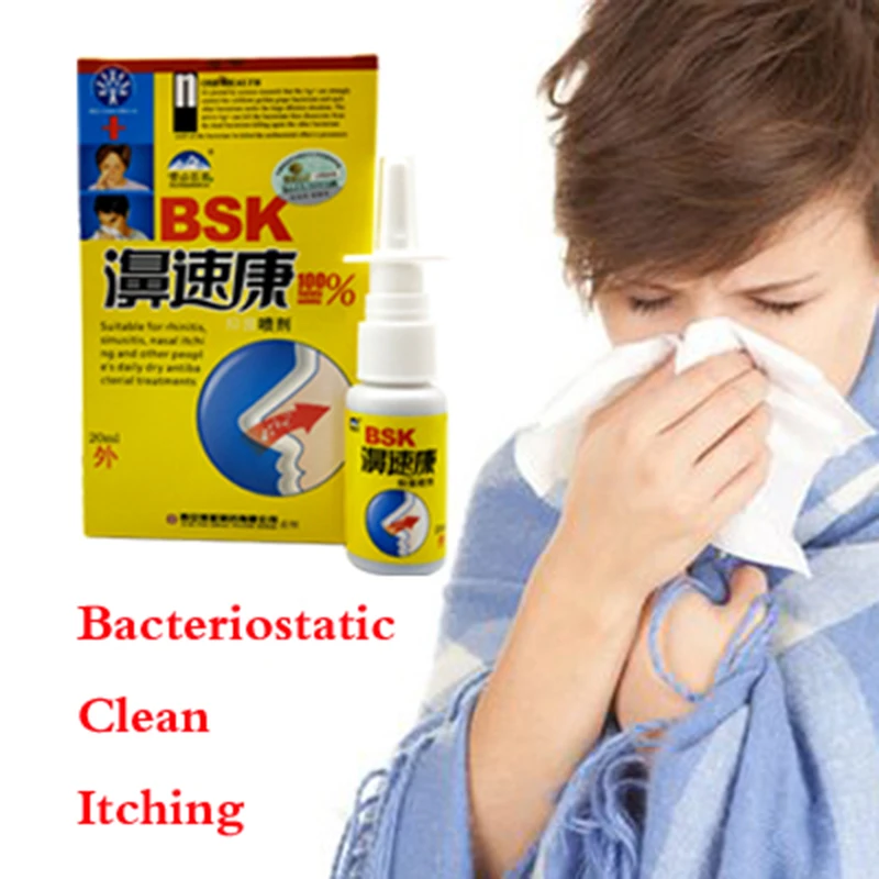 Rhinitis Spray Sinusitis Nasal Congestion Itchy Allergic Nose Medicine