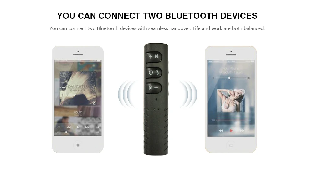 Rovtop Mini 3,5 мм разъем Bluetooth автомобильный комплект беспроводной громкой связи AUX стерео Музыка Аудио приемник адаптер для динамики наушники Z2