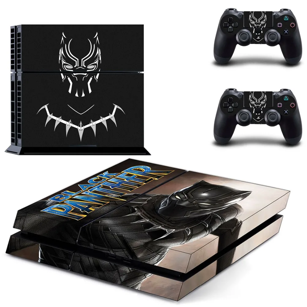 Виниловая наклейка с черной пантерой для Sony Playstation 4 и 2 контроллера PS4|Наклейки| |