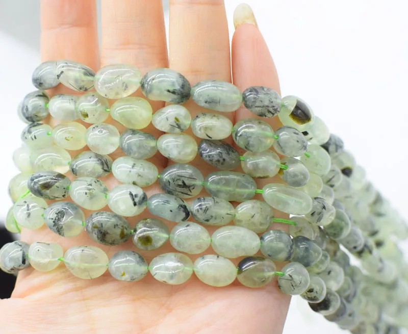 

5strands loose beads 7-11mm green prehnite baroque free shape 14inch for DIY jewelry making FPPJ wholesale beads nature gift