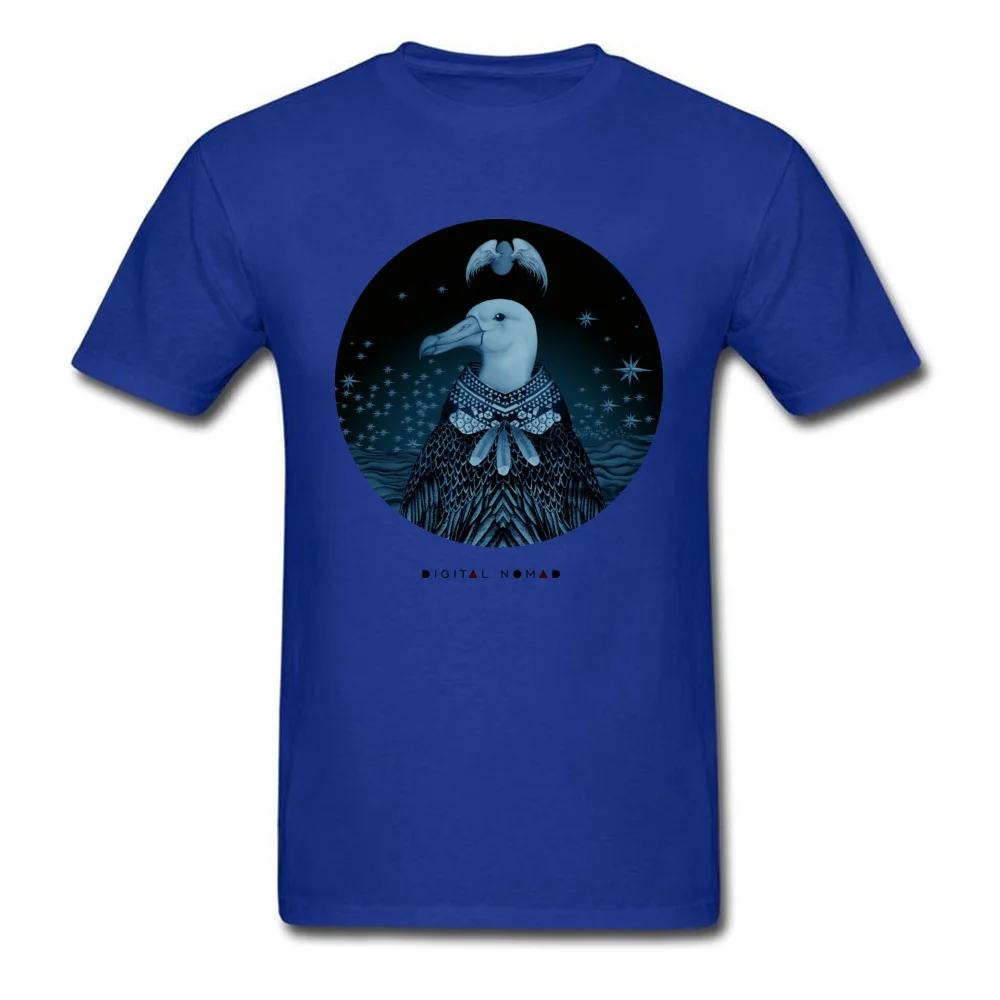 Men 2018 Discount Tops Shirt Crew Neck Summer/Fall Pure Cotton T-shirts Printed On Short Sleeve Albaeggdigital Nomad T Shirts Albaeggdigital Nomad blue
