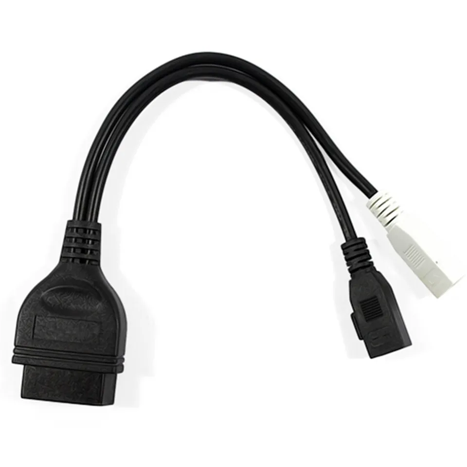 Для VAG COM KKL 2P + разъем OBD OBDII для Audi 2x2 к OBD2 16 контактный гнездовой диагностический