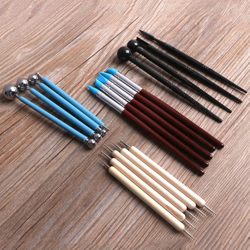 

Practical Boutique 13 Piece Ball Stylus Dotting Tools, Clay Pottery Modeling Set, Rock Painting Kit