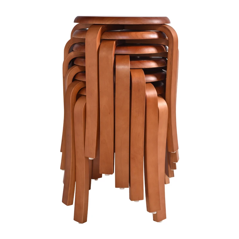 

Building Block Tribe Solid Wood Stool Creative Dining Stool Fashion Small Bench Home Dining Table Stool Low Stool