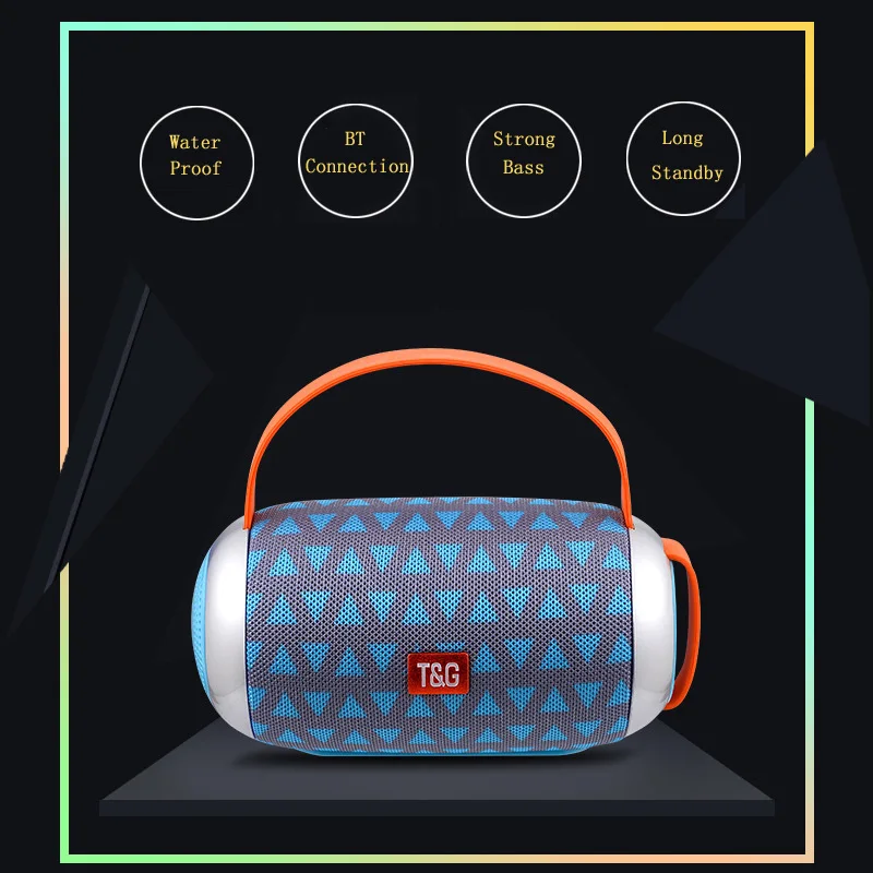 YINEW Portable Wireless Bluetooth Speaker fm raido coulumn waterproof stereo Bass subwoofer pc tf usb aux sound box mp3 music boombox (3)